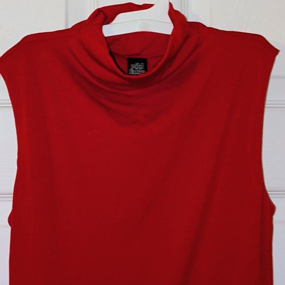 Wild Fable Red Mock Neck Tiered Ruffle Mini Dress Sleeveless XS NWT - Picture 10 of 11